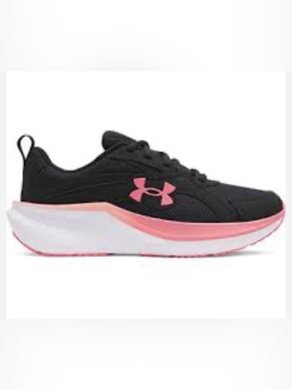 Under Armour Charged + Assert 11 Women's Running Sneaker Black & Pink Sz 8.5
